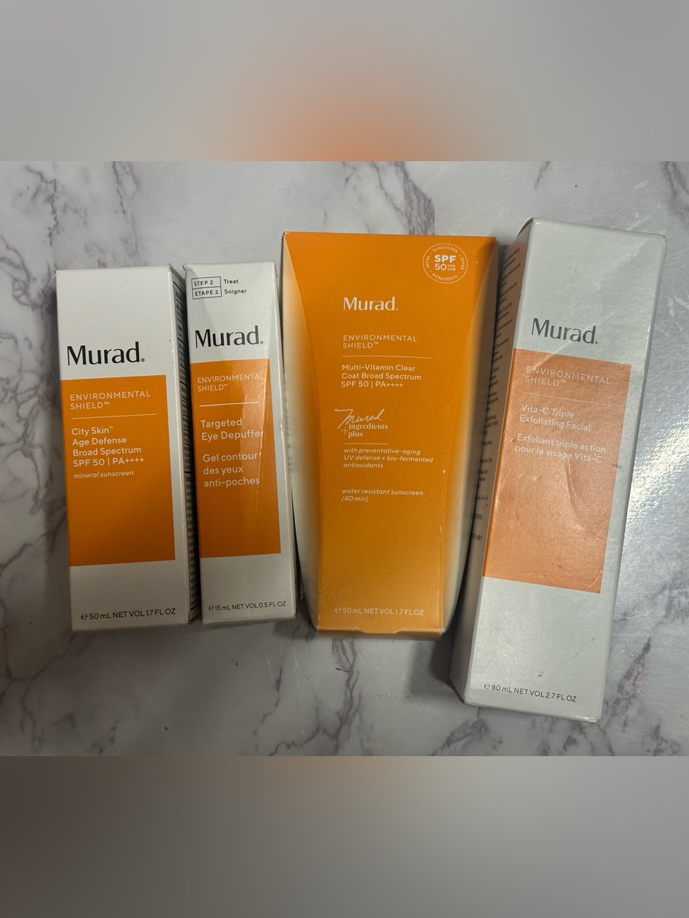 Murad Environmental Shield Skincare Set in Orange and White